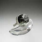 Украшения handmade. Livemaster - original item Ring: Quartz with chlorite ring 