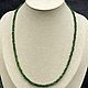 Order Women's beads made of natural stones chrome diopside and green agate. naturalkavni. Livemaster. . Beads2 Фото №3