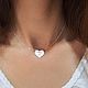 Заказать Серебро 925: кулон сердце с именами. Именная подвеска сердце. Angelina Name Jewelry. Ярмарка Мастеров. . Кулон Фото №3