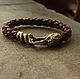 Leather bracelet - 'the Raven'. Bead bracelet. Mint Tiger (MintTiger). Online shopping on My Livemaster.  Фото №2