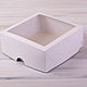 Коробка для выпечки, 25х25х11 см, с прозрачным окошком
(Арт. 0102012)
Размер: 25х25х11 см
Материал: экологичный белый картон
