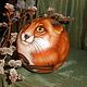 The Fox Fox Ball tumbler musical Painting on wood. Toys. Original painted Souvenirs and gift. My Livemaster. Фото №4