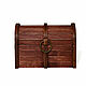 Wooden chest for tea bags 2 compartments. Art.40034, Tea houses, Tomsk,  Фото №1