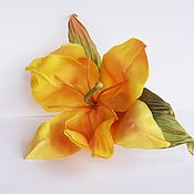 Украшения handmade. Livemaster - original item Yellow Lily. Handmade.