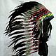 Black Medium Length Indian Headdress, Native American War Bonnet. Cosplay costumes. Indian Headdress Co. Online shopping on My Livemaster.  Фото №2