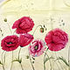 Scarf silk 'Poppies' batik, Scarves, St. Petersburg,  Фото №1