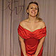 Red cocktail dress'silk breeze', Dresses, Moscow,  Фото №1