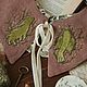 Заказать Воротник с вышивкой и кулон. Лисий дом ~. Ярмарка Мастеров. . Воротнички Фото №3