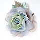 Order FABRIC FLOWERS. Chiffon rose brooch 'Spring-VII''. fioridellavita. Livemaster. . Brooches Фото №3