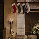 Linen Christmas Stocking with Cuff / Christmas Sock. Tree. Mam Decor (  Dmitriy & Irina ). Online shopping on My Livemaster.  Фото №2