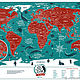 Mapa De Travel Map Marine World. Decor. mybestbox (Mybestbox). Ярмарка Мастеров.  Фото №6