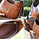Заказать Женская сумка багет карамельного цвета натуральная кожа. Attention grabbing bags: сумки. Ярмарка Мастеров. . Сумка через плечо Фото №3