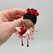Куклы и игрушки handmade. Livemaster - original item Doll brooch OLAKRA. Handmade.