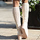 Summer boots 'nick'. High Boots. KnittedBoots. My Livemaster. Фото №5