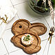 Order Plate made of oak in natural color 'Rabbit'. Foxwoodrus. Livemaster. . Scissors Фото №3