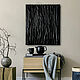 Order The painting is a black abstraction. Panel on the wall in the living room. larisa-chigirina (larisa-chigirina). Livemaster. . Pictures Фото №3