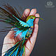 Brooch-bird 'Tropical hummingbird'. Brooches. Tatyana's day (tataday). My Livemaster. Фото №5