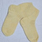 Очень мягкие желтые детские носочки