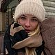 Пушистая вязаная зимняя шапка. Шапки. Knitbyrimma. Интернет-магазин Ярмарка Мастеров.  Фото №2