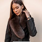 Одежда handmade. Livemaster - original item Coat with fur collar (removable). Handmade.
