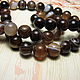 Brown agate, coffee with milk 8 mm, Beads1, Dolgoprudny,  Фото №1