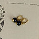 Earrings with black agate in gold. Earrings. CvetlanaCm (avtorbiju). Online shopping on My Livemaster.  Фото №2