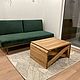 Стол - трансформер из массива дуба "FLAX OAK" 150х60. Столы. DecorinWood. Ярмарка Мастеров.  Фото №6