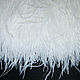 Trim of ostrich feathers 10-15 cm white and milk, braid, Moscow,  Фото №1