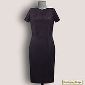 Одежда handmade. Livemaster - original item Emmeline dress made of genuine suede/leather (any color). Handmade.