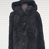 Fur coat made of natural mouton