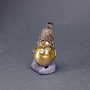 Украшения handmade. Livemaster - original item Gold pendant with pearls sapphires octopus. Handmade.