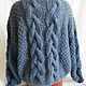 Вязаный свитер из кидмохера. Свитеры. Knit by Heart - Вязаная одежда 富. Ярмарка Мастеров.  Фото №6