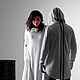 Белая мантия (unisex). Кофты. KOSHKA. Ярмарка Мастеров.  Фото №5