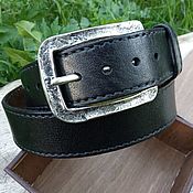 Аксессуары handmade. Livemaster - original item Leather belt for jeans. Handmade.