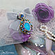 Brooch-pin: Brooch Order pendant beaded with crystal. Brooches. vettochka. Online shopping on My Livemaster.  Фото №2