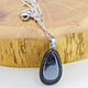 Pendant on an obsidian chain Ashen Star, Pendant, Gatchina,  Фото №1