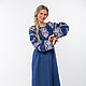 Dress linen Altai, Folk dresses, Omsk,  Фото №1