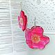 Transparent Resin Earrings from Pink Rose Flowers Earrings Boho Style. Earrings. WonderLand. Online shopping on My Livemaster.  Фото №2