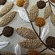 Подушка чехол декоративный с ковровой вышивкой  Листья. Подушки. Татьяна 'Эко-Дом' (ekodom). Ярмарка Мастеров.  Фото №5