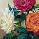 The oil painting 'Bouquet of roses' is decorated. Pictures. Paint with Love (lotmarket). Online shopping on My Livemaster.  Фото №2