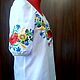 Women's embroidered blouse 'Summer bouquet' LR2-251. Blouses. babushkin-komod. My Livemaster. Фото №4