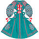 Бирюзовое платье с клиньями "Весна-Красна", Платья, Киев,  Фото №1