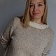 Заказать Свитер вязаный Меланж. Татьяна Knitting Patterns ( tussyL). Ярмарка Мастеров. . Свитеры Фото №3