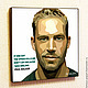 Painting poster Paul Walker in Pop Art style, Fine art photographs, Moscow,  Фото №1