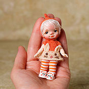 Куклы и игрушки handmade. Livemaster - original item Articulated doll on the body YMY height 8cm. Handmade.