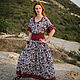 Order Boho linen dress 'Provence. Hot chocolate'. Kupava - ethno/boho. Livemaster. . Dresses Фото №3