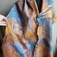 Felted silk stole double sided Baltic coast. Wraps. FansFelt. Online shopping on My Livemaster.  Фото №2