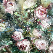 Картины и панно handmade. Livemaster - original item Rose painting, oil painting. Handmade.