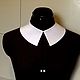 Order Removable collar/ white crepe. ERIO SHOP. Livemaster. . Collars Фото №3