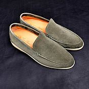 Обувь ручной работы handmade. Livemaster - original item Men`s loafers made of natural suede, to order!. Handmade.